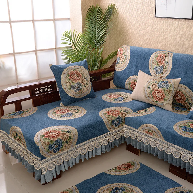 Однотонный чехол для дивана в форме L секционный угловой шезлонг диван с