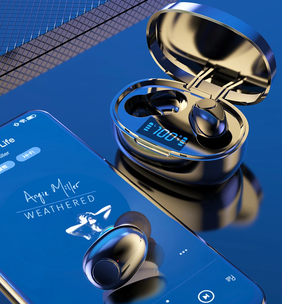

TWS Bluetooth Earphones 3500mAh Charging Box Wireless Headphones 9D Stereo Sports Waterproof Earbuds Headsets With Microphone