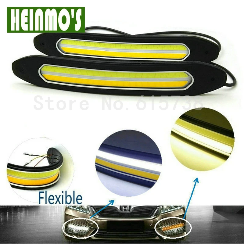 Автомобильные дневные ходовые огни &amp Передние поворотные сигналы гибкие ДХО 12 В