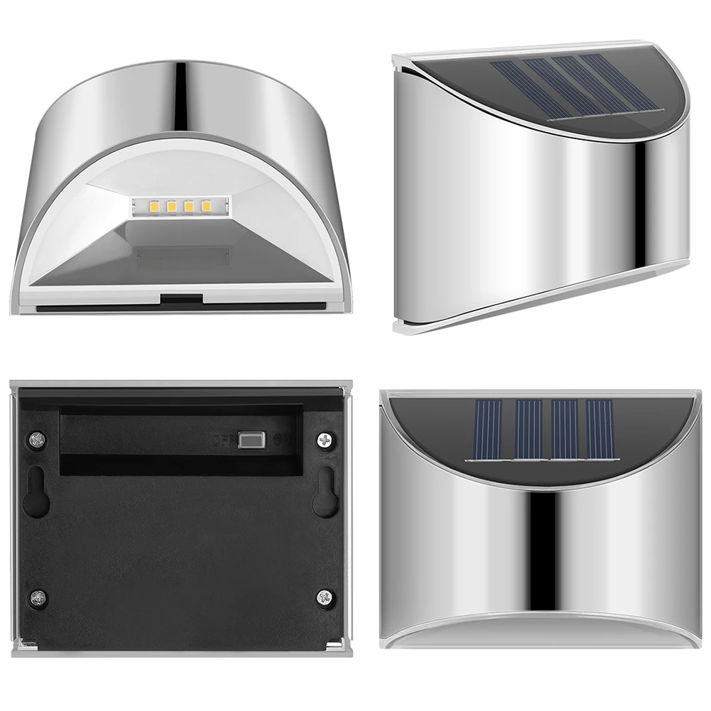 Уличная лампа из нержавеющей стали на солнечной батарее светодиодные фонарики