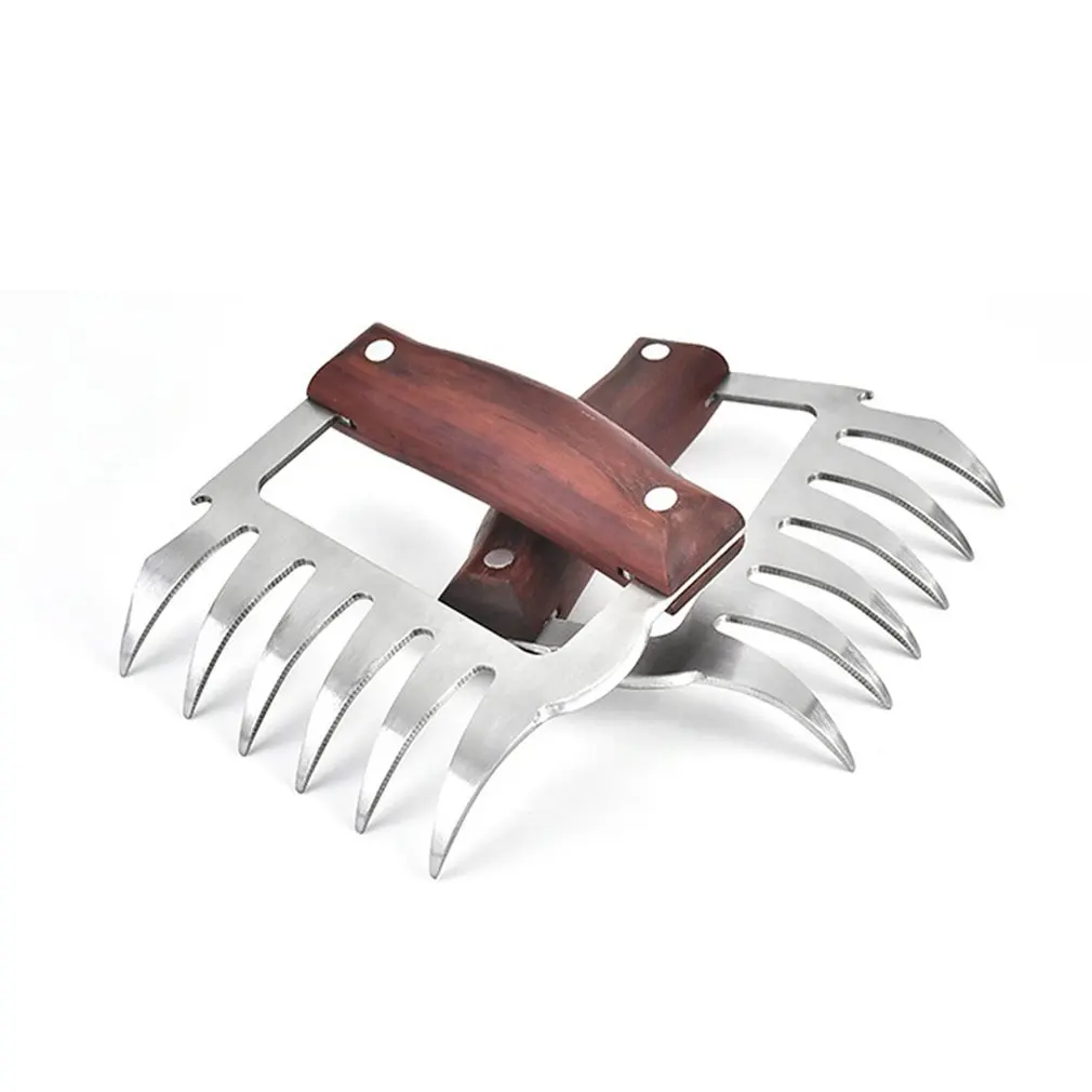 2 шт. мясная вилка измельчитель когти из нержавеющей стали для барбекю вытянутый