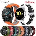 Ремешок силиконовый для Huawei Watch GT2 2e, браслет для Samsung galaxy watch 46 мм 42 мм Active 2 S3 gtr GTS, 20 мм 22 мм