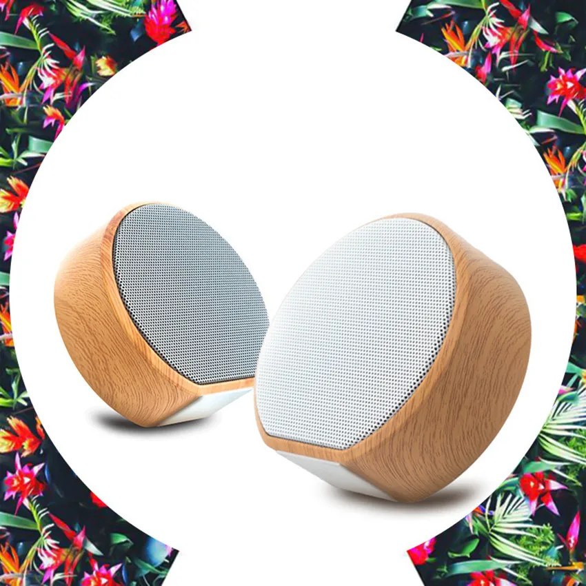 Портативный динамик с радио перезаряжаемая деревянная Беспроводная Bluetooth