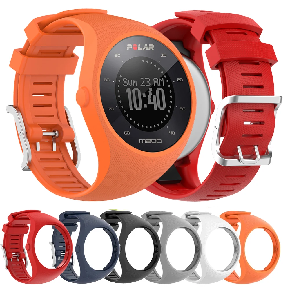 

New Sport Silicone Wristband Wrist Straps For Polar M200 GPS Smartwatch Replacement Watchband Bracelet Watch Strap Bands Correa
