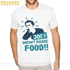 Дешевая Футболка с принтом на заказ с короткими рукавами для телевизионных шоу, друзья, Джоуи, не делится едой, Мужская футболка с короткими рукавами