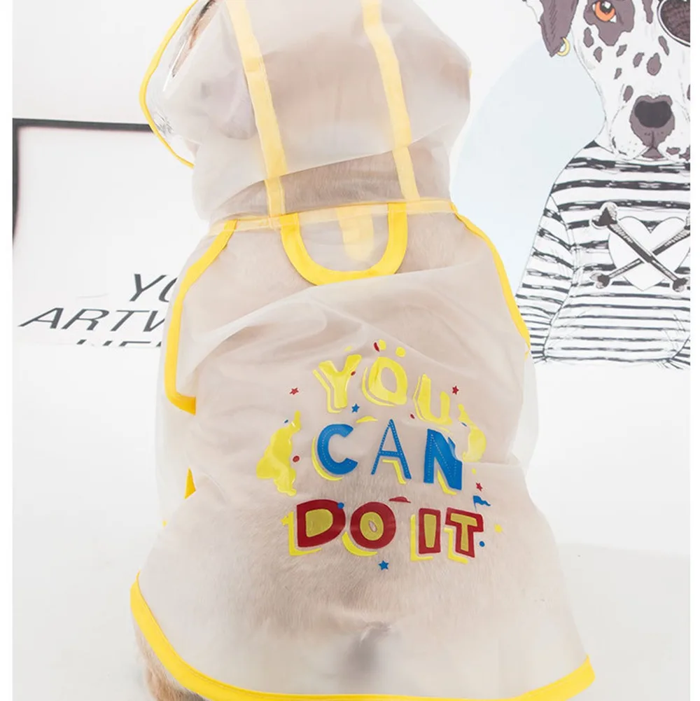 Матовый водонепроницаемый дождевик для собак маленький и средний домашних