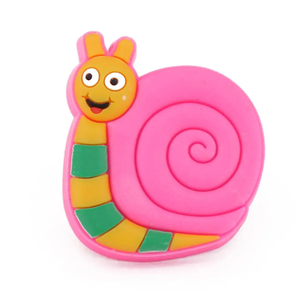 pink snail 1х мультяшная детская ручка ящика для шкафа, детская ручка для шкафа, детская ручка для шкафа, ручки для детского сада и ручки для обуви - Цвет: pink snail
