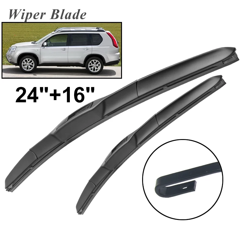 

Okowiper RHD & LHD Front Wiper Blades For Nissan X-Trail T31 2007 - 2013 Windshield Windscreen Front Window 24"+16"