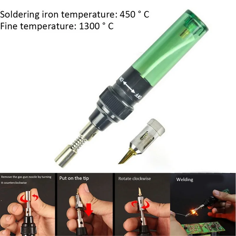 Газовый паяльник многофункциональная сварочная ручка горелка бутан горячий