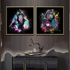 Забавная красочная звезда обезьяна граффити искусство алмазная живопись DIY Стразы Вышивка животные картины на стену для гостиной d