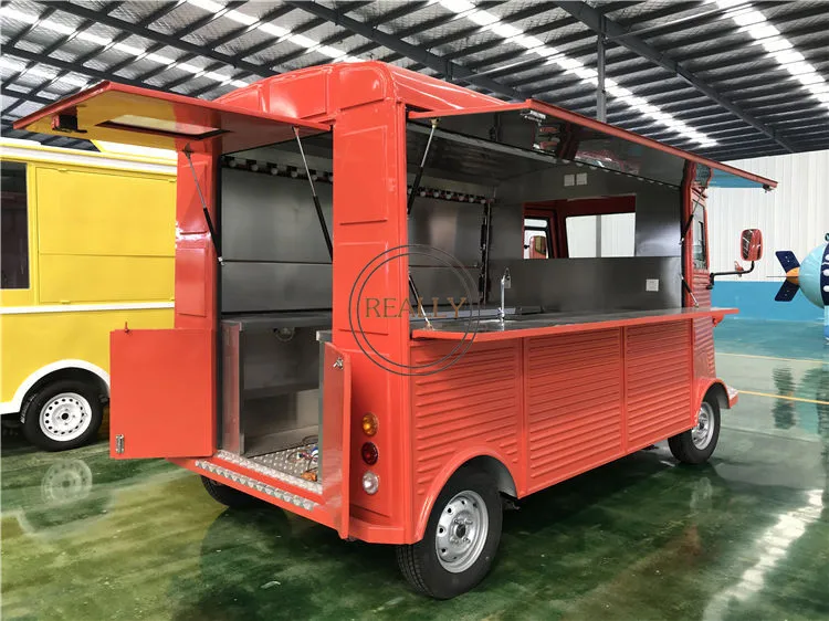 Винтажный заказной Citroen HY прицеп для еды Мобильная уличная магазинная закуска электрическая тележка для пищевых продуктов