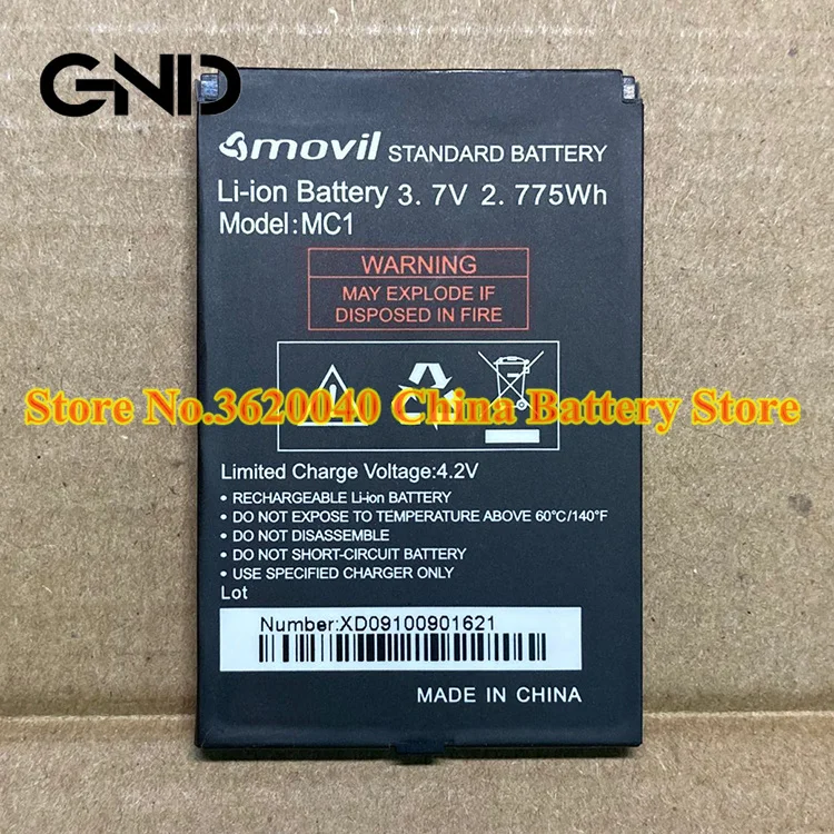 GND 3 7 V 4 2 2.775Wh MC1 Замена Батарея для мобильных устройств крепление XD09100901621
