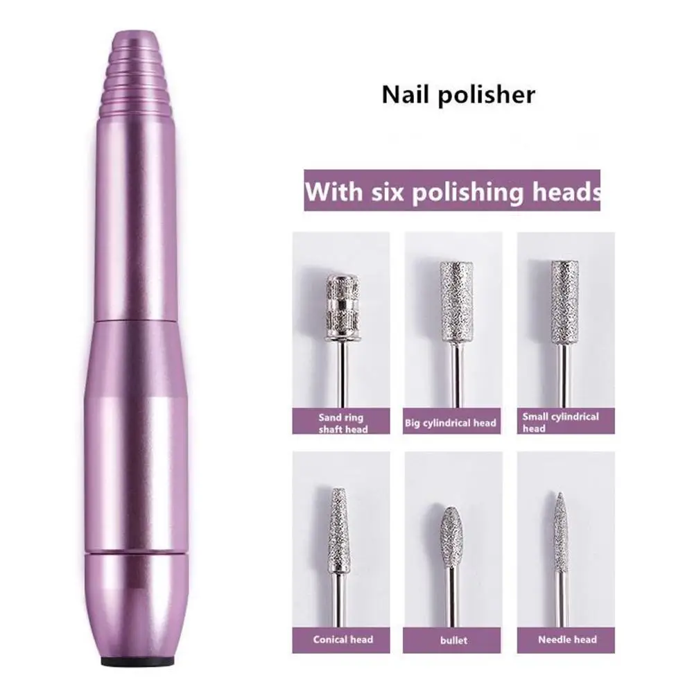 

Portable Electric Nail Drill Nail Art Pen File Nail Grinding Polisher Burnishing Polisher Nail Tools Device Pedicure Grindi I5X8