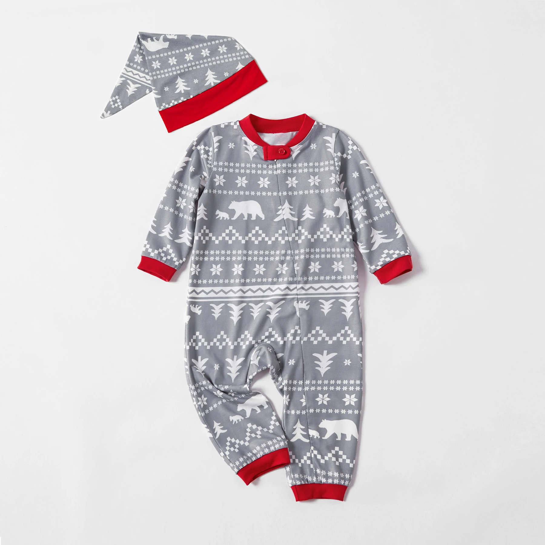 PatPat Рождественская тематика узорчатые Семейные сочетающиеся пижамные наборы с