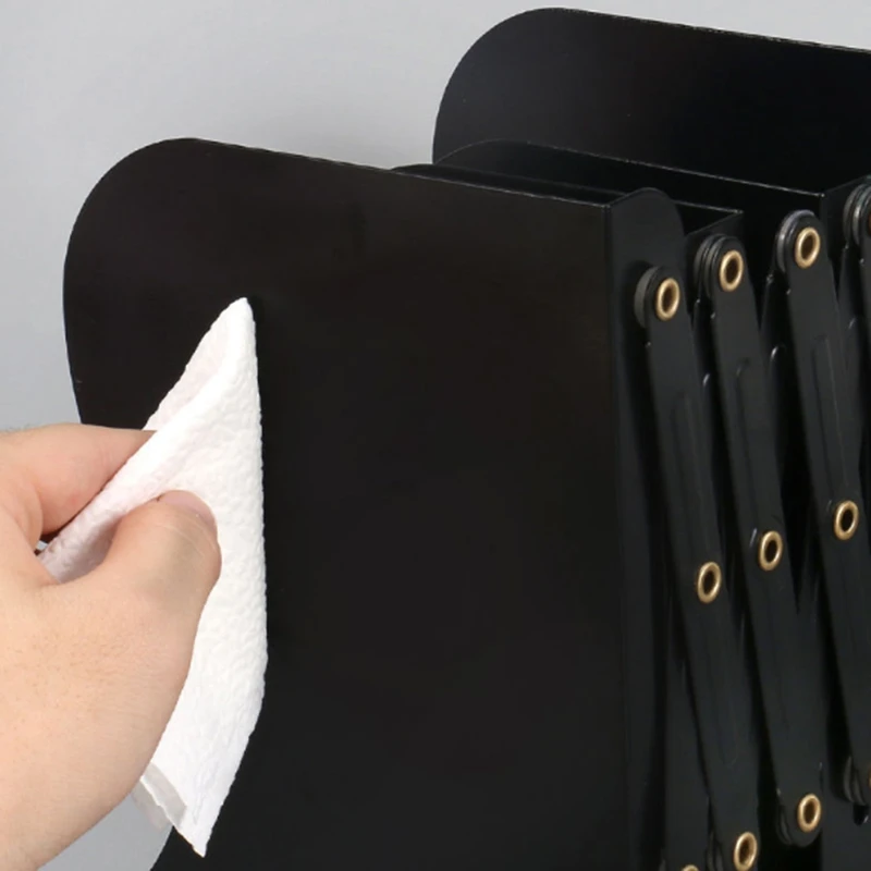 

Extension Adjustable Metal Bookends Heavy Duty Book Desktop File Folder Retractable Stand Bookshelf Rack Holder