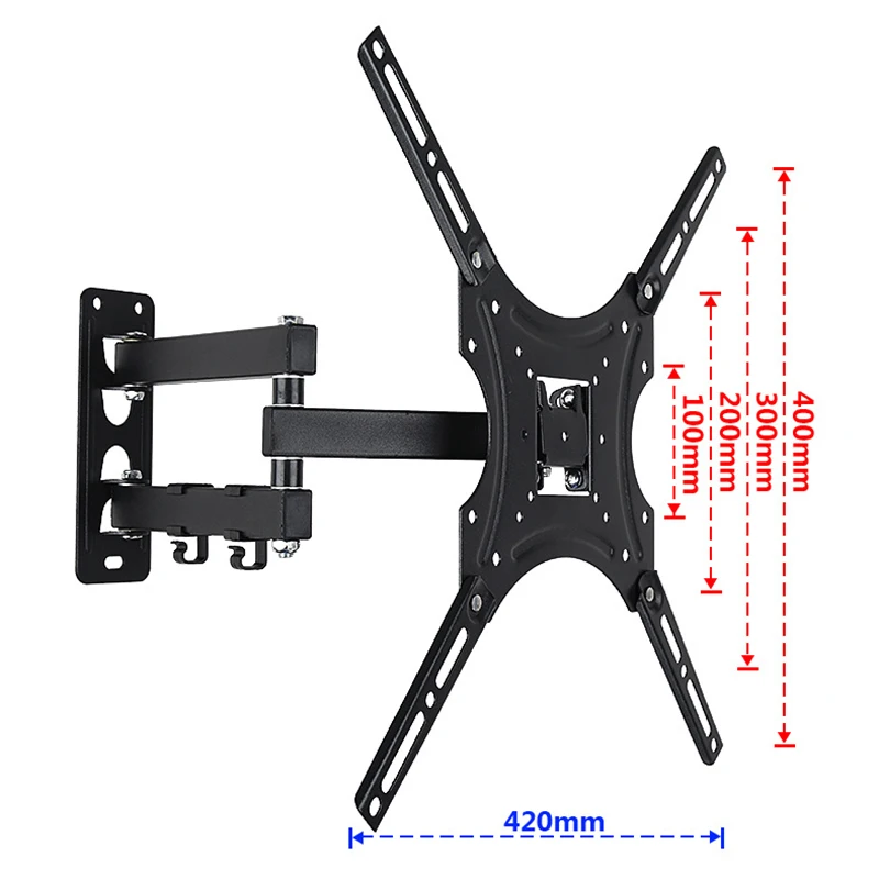 Универсальный 30 кг регулируемый настенный кронштейн для телевизора держатель
