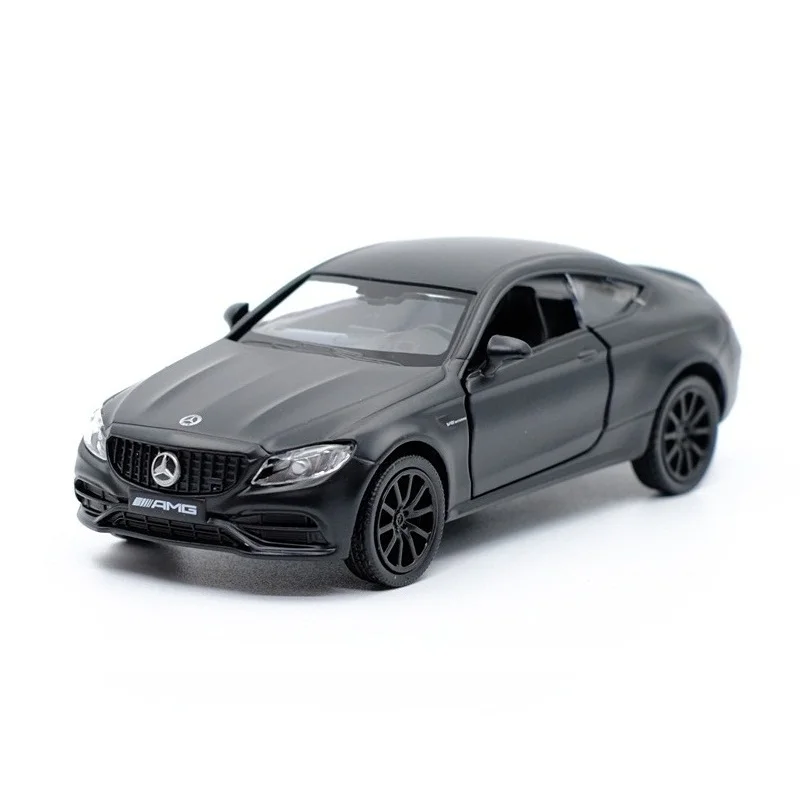 Точная имитация эксклюзивный Diecasts& Toy Vehicles: RMZ city автомобильный Стайлинг C63 S AMG Coupe 1:36 литая под давлением модель оттяните назад Автомобили