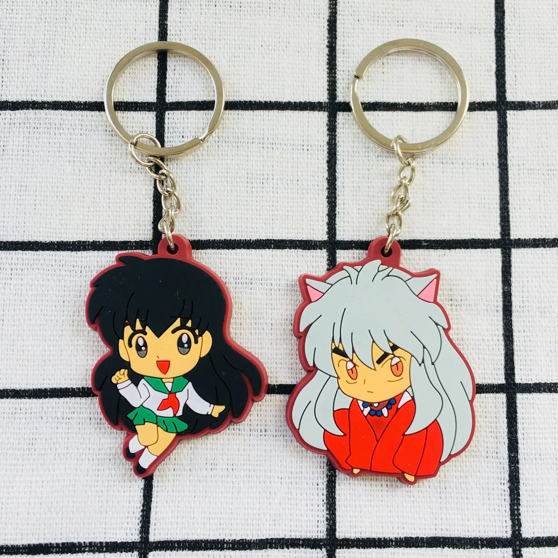 COSANER Inuyasha 4 вида стилей Аниме брелок для ключей пвх мультяшный подарки на день
