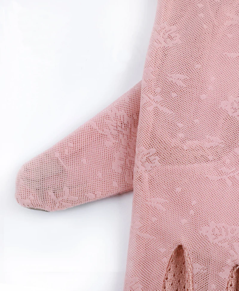 

Elifashion New Female Sunscreen Thin Gloves touch screen Plush Wrist Short Women Bowknot & Lace Decoration Driving Gloves
