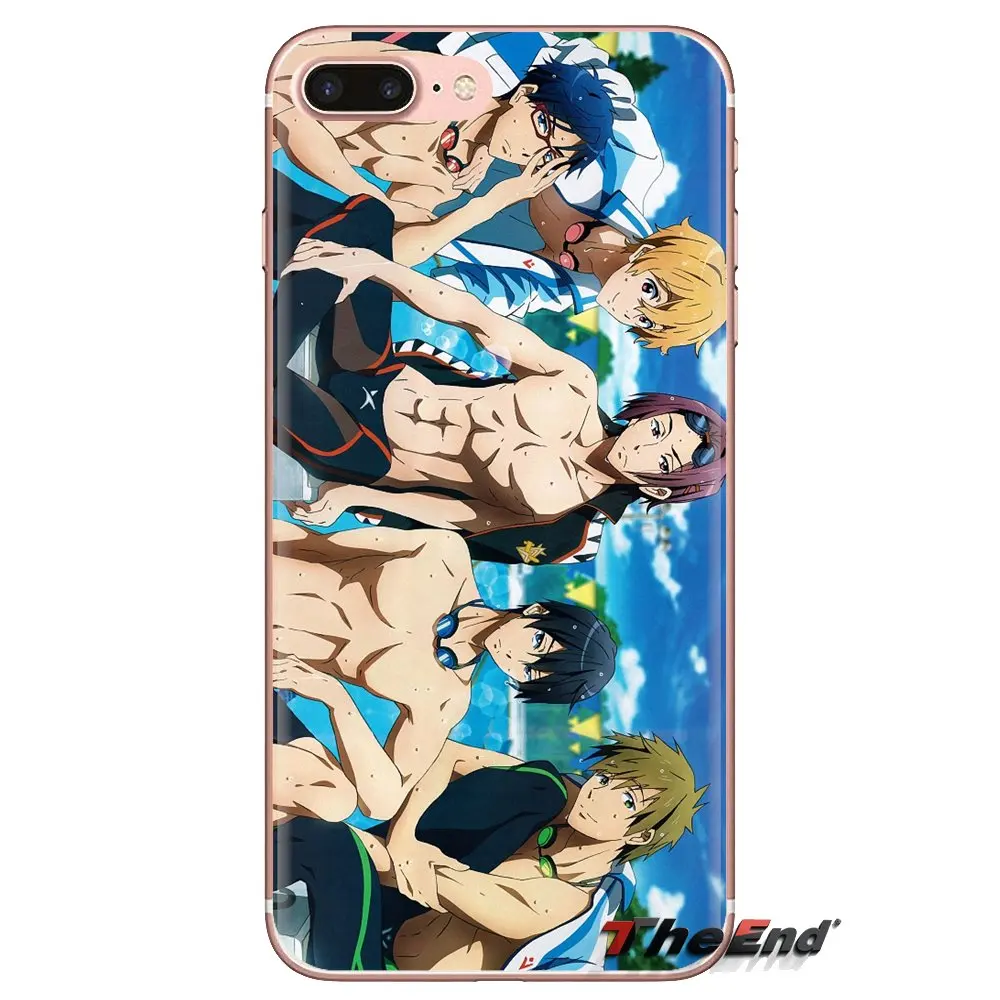 Плавательный клуб Iwatobi rei ryugazaki чехлы из ТПУ для iPhone XS Max XR X 4 4S 5 5S 5C SE 6 6S 7 8 плюс samsung