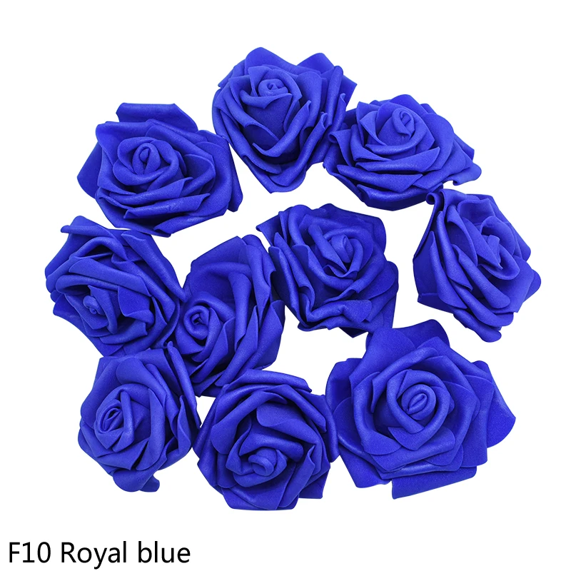 30 шт./лот 8 см Искусственный цветок PE поролоновые головки роз для декоративный венок свадебное мероприятие вечерние украшения товары для домашнего сада 9