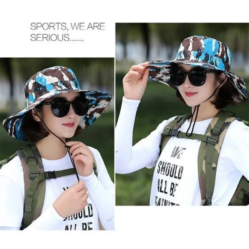 Новая весенне-Летняя женская шляпа от солнца камуфляжная солнцезащитная Кепка