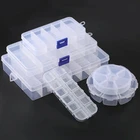 Регулируемые ювелирные изделия ожерелье прозрачный ящик для хранения Чехол держатель ремесло органайзер для бисера контейнер для ювелирных изделий