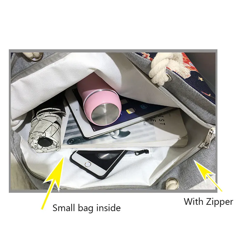 Многоразовая сумка-шоппер Холщовая Сумка-тоут с совой слоном сумка для хранения