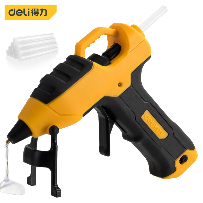 Deli DL5046 Lithium Battery Hot Melt Glue Gun Electrical  Household Tool DIY Tools PTC Chip Copper Outlet Glue