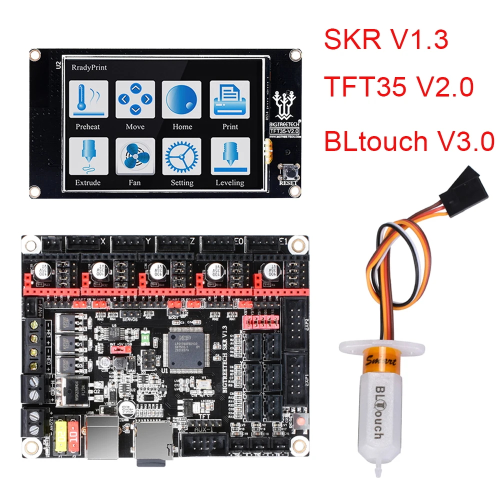 BIGTREETECH СКР V1.3 доска 32 бит Smoothieboard+ BLtouch V3.0+ TFT35 Сенсорный экран+ TMC2208 TMC2130 3D-принтеры Запчасти MKS GEN L A4988