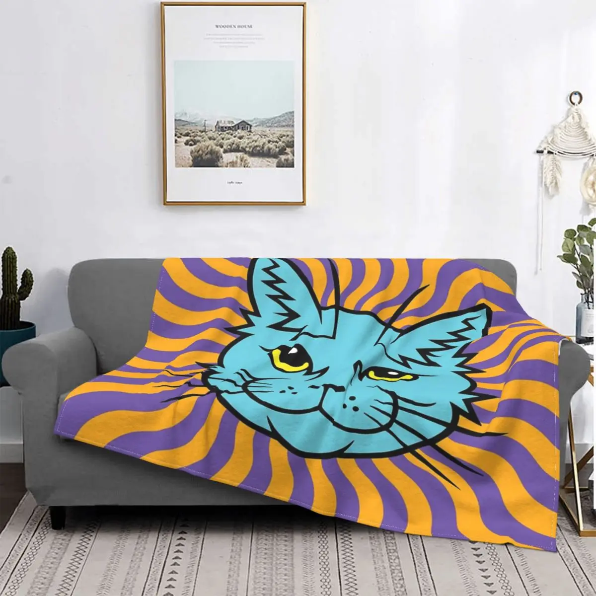 

Manta electitrica с logotipo de hierba gatera, для cama colcha