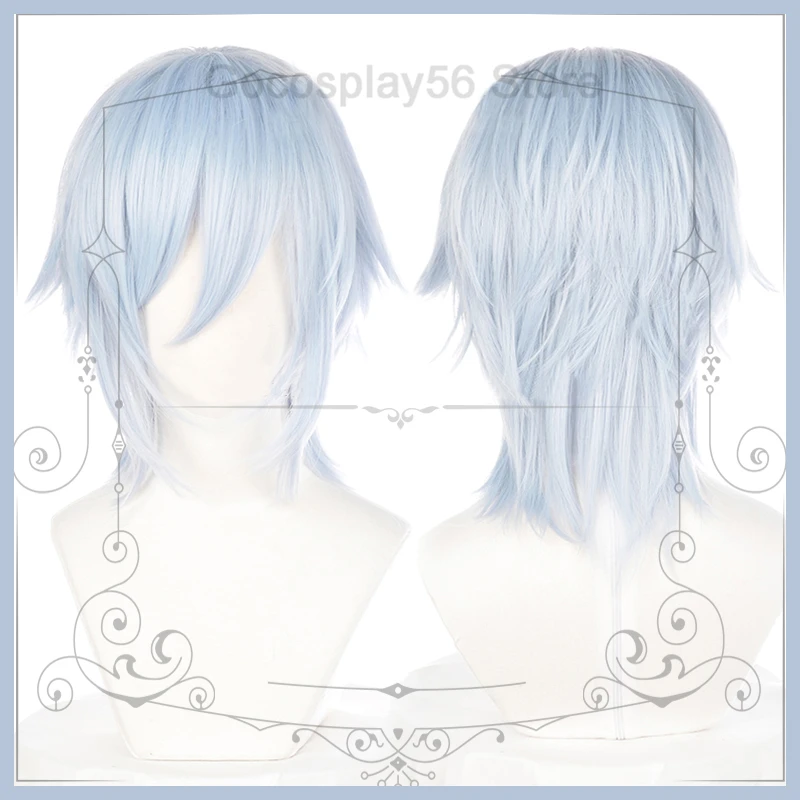 Аниме игра IDOLiSH7 парик YOTSUBA Тамаки косплей волос светильник синий короткий