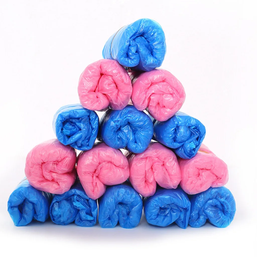 100 шт одноразовые пластиковые водонепроницаемые ботинки Крышка Для Ботинок