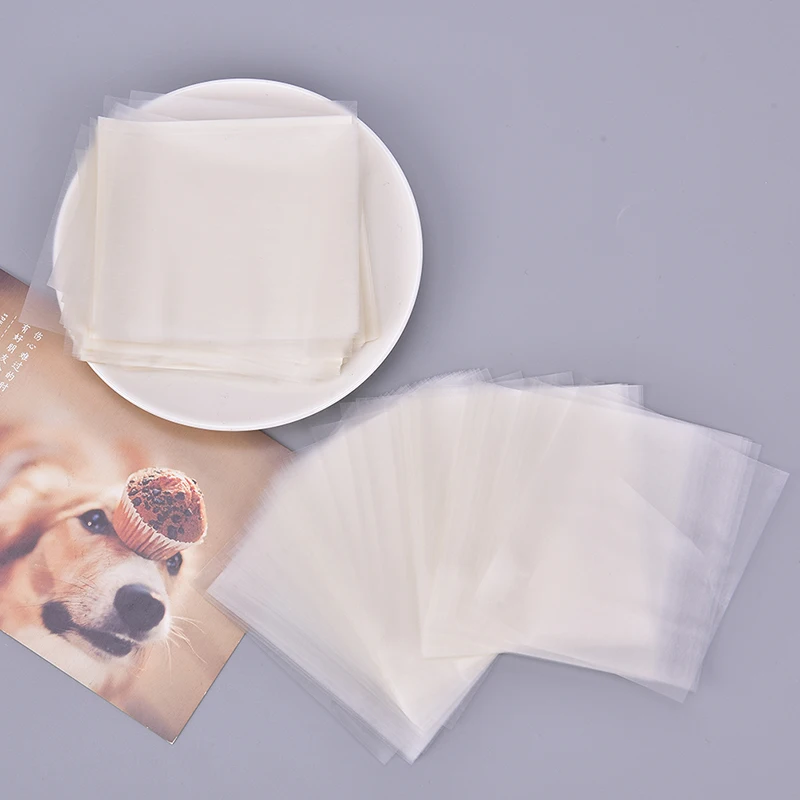 Оптовая продажа 500 листов/пакет оберточная бумага для нуги съедобная клейкая