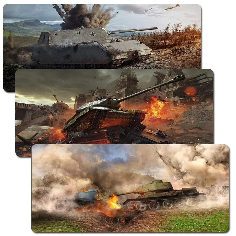 

Large Anti-slip World of Tanks Mouse Pad Gamer Gaming Mousepad Keyborad Mouse Mat Locking Edge Padmouse for Gaming Player Mause