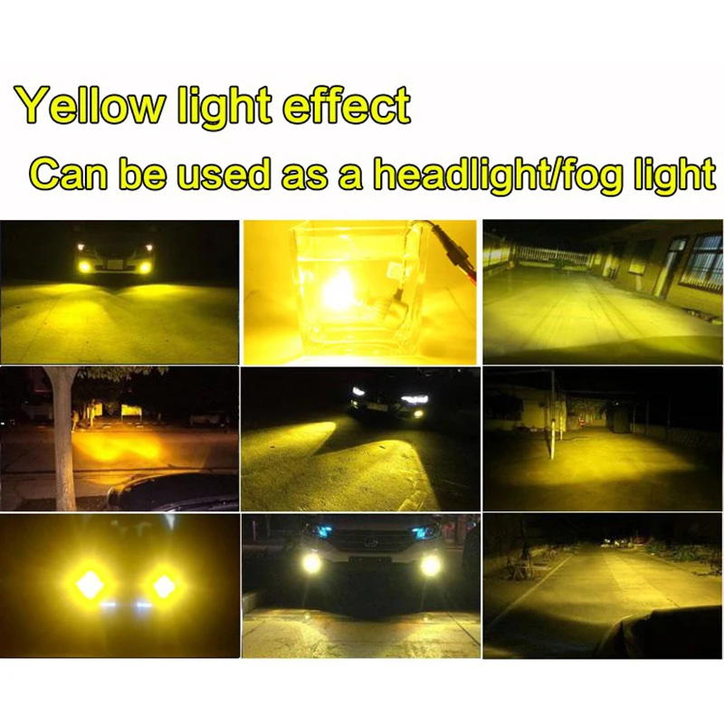 2Pieces C6 Headlight H4 LED Car LED Headlamp H11 H8 H3 Fog Light  9005 HB3 9006 HB4 Bulb Fog Lamp H7 881 H1 9012 images - 6