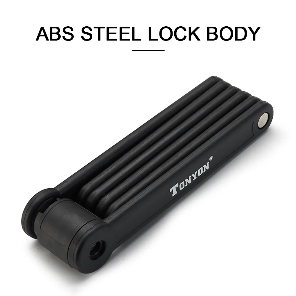 Складной Противоугонный велосипедный замок сплав прочный защитный складной для