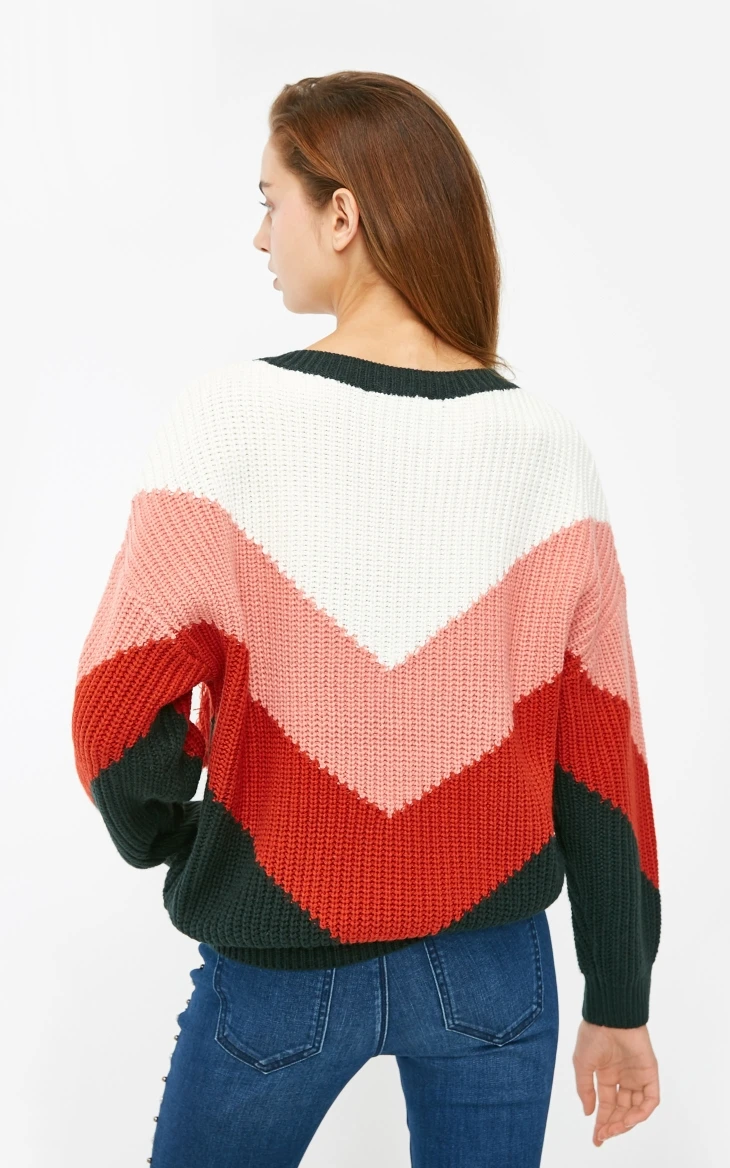 Vero Moda Женский вязаный свитер с v-образным вырезом и кисточками | 318413592