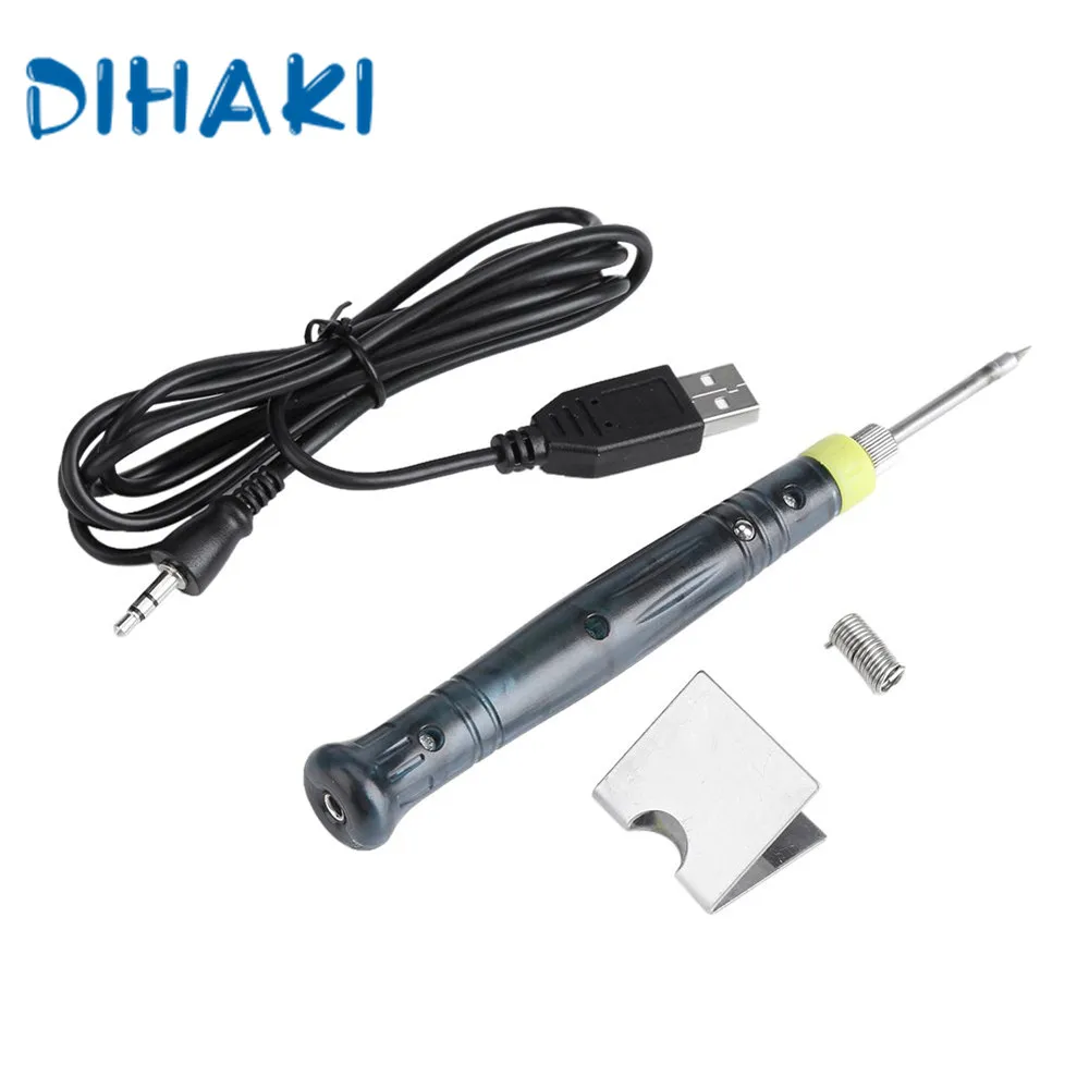 

Миниатюрный паяльник, ручка из нержавеющей стали, 8 Вт, 5 В, порт USB, электрический сварочный пистолет, инструменты для ремонта