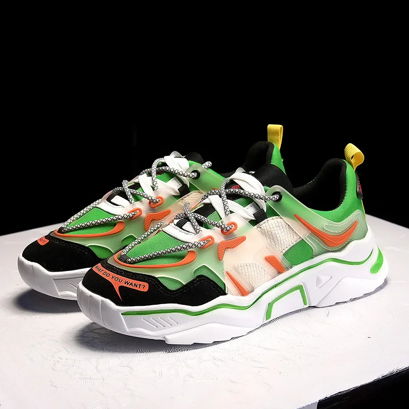 

Мужские кроссовки на шнуровке, зеленые, желтые кроссовки для бега, удобные мужские Прогулочные кроссовки, дизайнерская спортивная обувь дл...