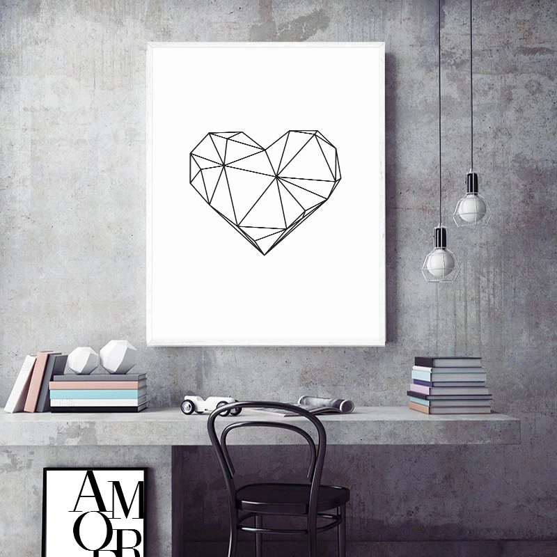 Nordic минималистское полотно Love Home семейная Цитата постер современное настенное