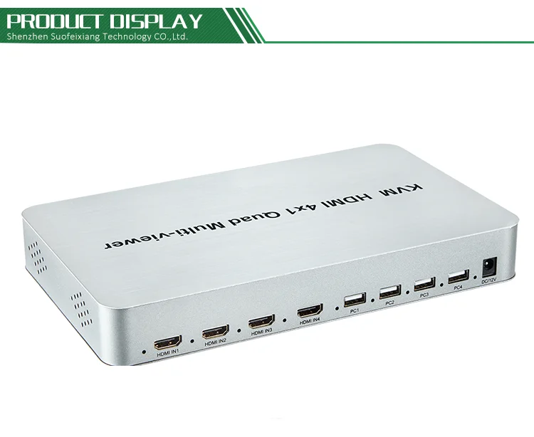 

1080p HDMI 4x1 KVM Quad Multi-Viewer switcher with USB KVM