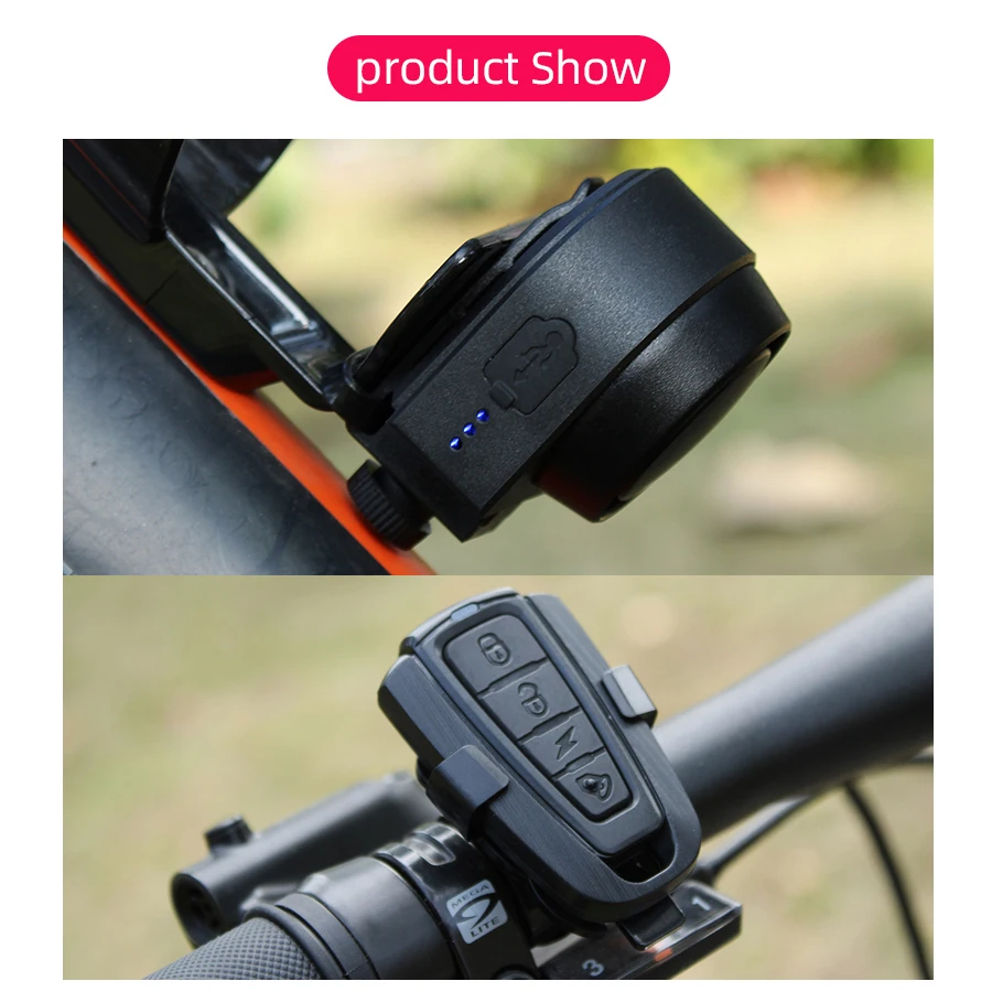 Сигнализация велосипедная Беспроводная Антивор с пультом ДУ | Спорт и
