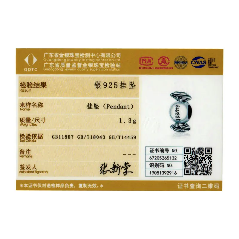 

WOSTU Sweet Candy Charm 925 Sterling Silver Sweety Bead Women Pendant Fit Original Bracelet Necklace DIY Jewelry Making CTC353