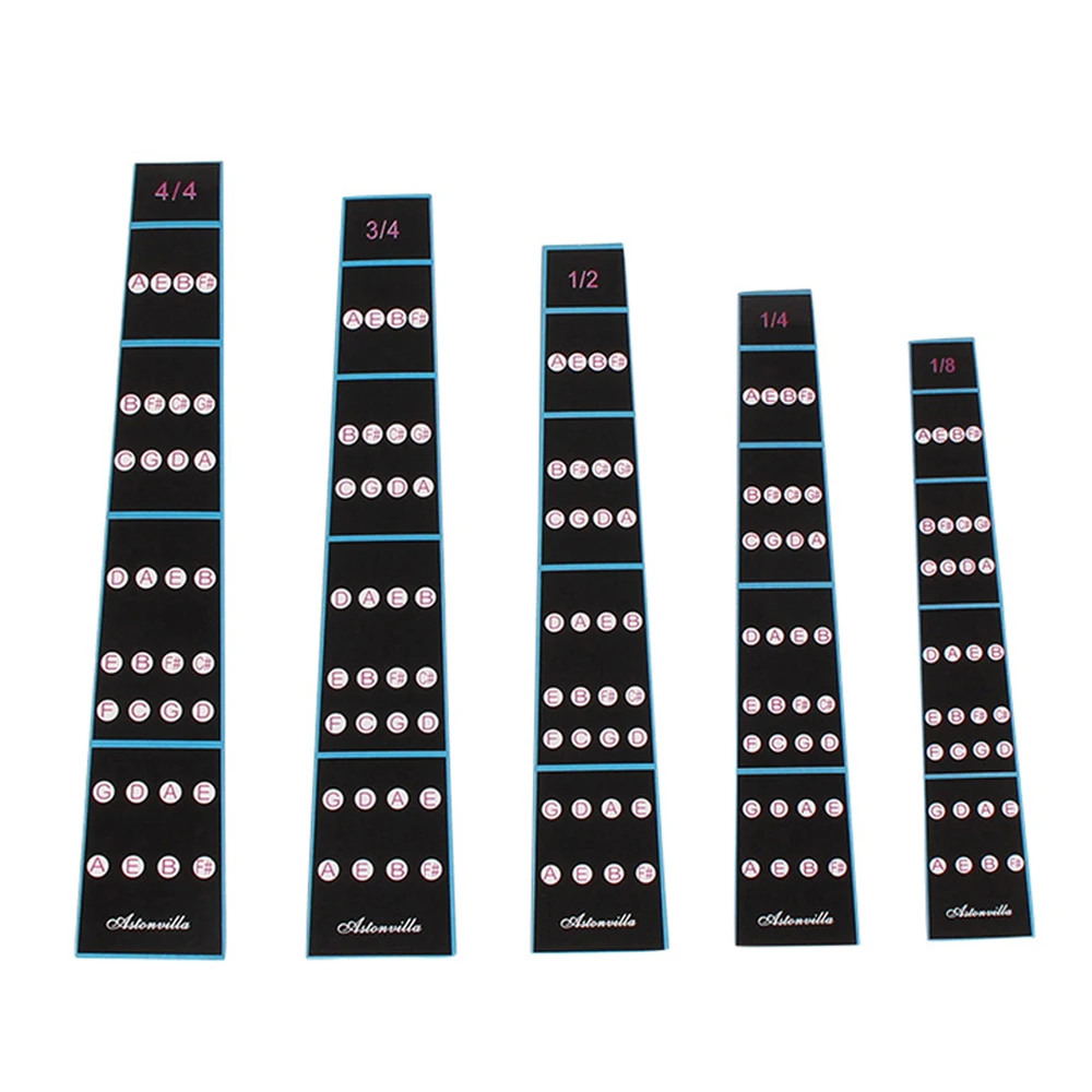 

1/8-4/4 Violin Intonation Stickers Fretboard Marker Beginners Learning Violin Fingerboard Sticker Violin Parts & Accessories