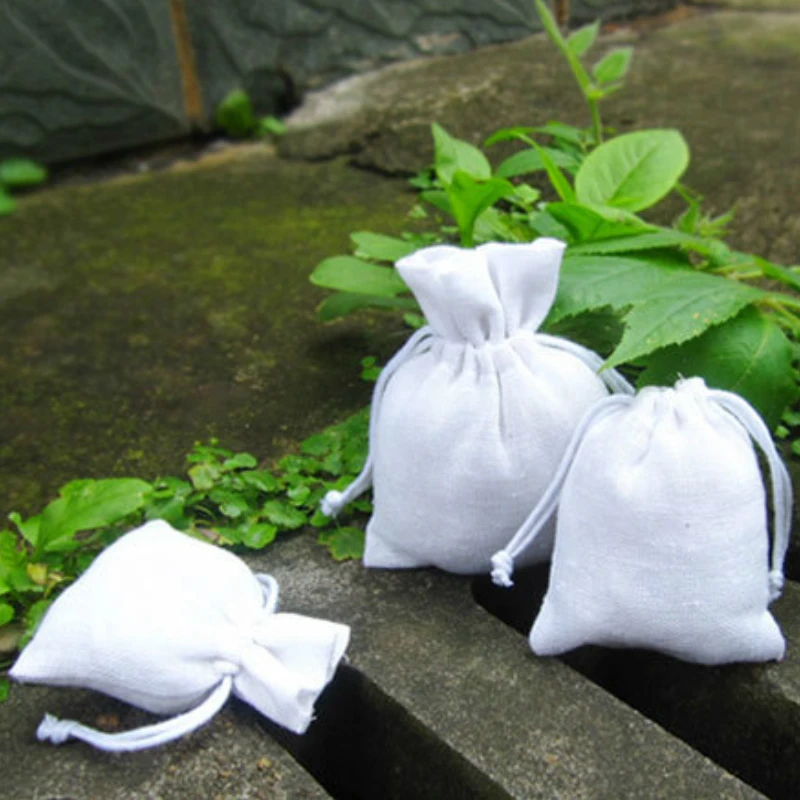 50 шт. льняные мешочки на шнурке для ювелирных изделий | Украшения и аксессуары