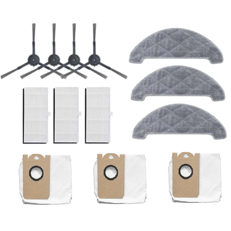 

Promotion!Side Brush Hepa Filter Mop Cloth Dust Bag Replacement Kit for XIAOMI VIOMI S9 Robot Vacuum Cleaner