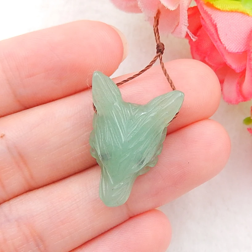 

Wholesale gemstone,Natural Gemstone Green Aventurine fashion woman Earrings 23x17x9mm3.2g