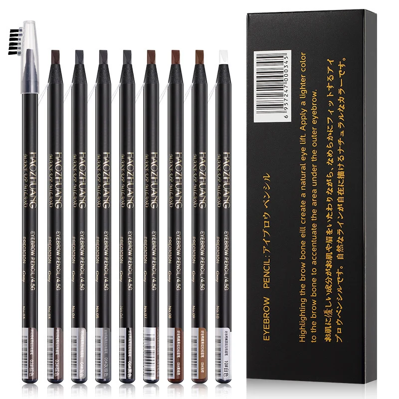 12PCS Eyebrow Pencil Long-Lasting White eyebrows Cosmetic pencil High quality Cheap Natural Waterproof Makeup Beauty | Красота и