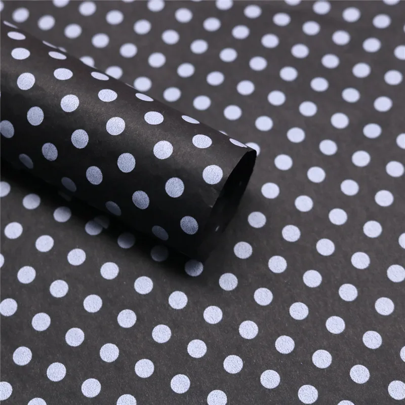 20 листов в упаковке папиросная бумага с цветами и точечным принтом подарочная